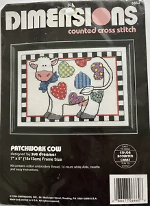 Dimensions counted crops stich patchwork cow pattern brand new - Picture 1 of 4