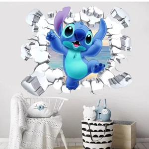 Stitch Wandtattoo Wandsticker Baby Junge Aufkleber Stich Kinderzimmer Lilo - Bild 1 von 2