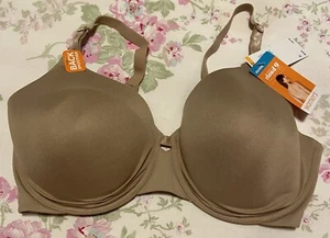NWT WARNER'S CLOUD 9 SUNTAN UNDERWIRE BRA RB1691A SIZE 36DD $40 - Picture 1 of 7