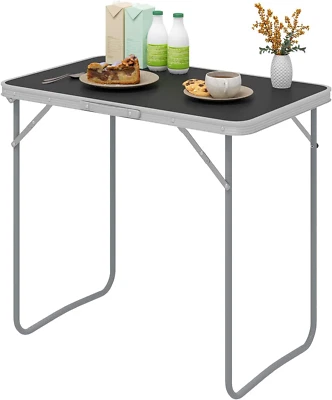 Tavolo da Campeggio, Tavolino Pieghevole da Giardino, Tavolo da Balcone, con Man - Immagine 1 di 4