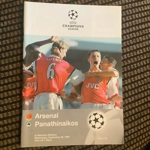 Arsenal v Panathinaikos UEFA Champions League Group E 30th September 1998 - Picture 1 of 3