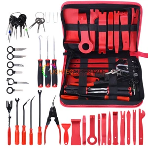 41pcs TRIM STEREO REMOVAL PRY PANEL POPPER TOOL KEYS SET CASE FOR CAR VAN TRUCK - Picture 1 of 11