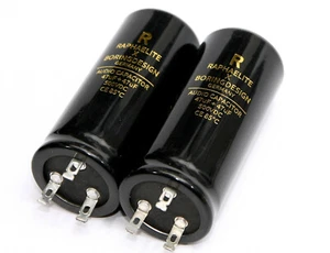 500V High Voltage Dual 47+47uF Electrolytic Audio CapacitorTube Amp 85℃ X 2 pcs. - Zdjęcie 1 z 6