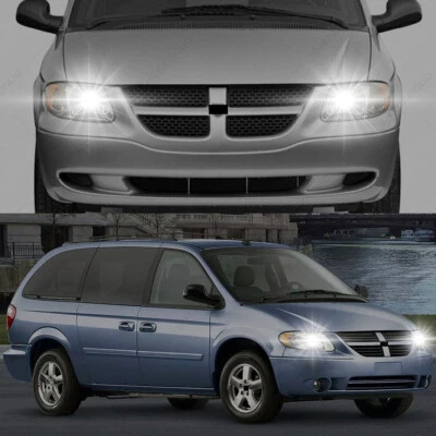 For Dodge Grand Caravan 2001-2007 Combo 6000K 9007 LED Headlight + 9145 Fog Lamp - Image 1 of 4