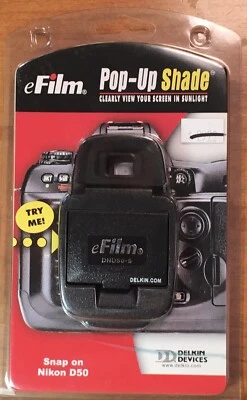 eFilm Pop Up Shade for Nikon D50 By Delkin BRAND NEW - Image 1 of 4