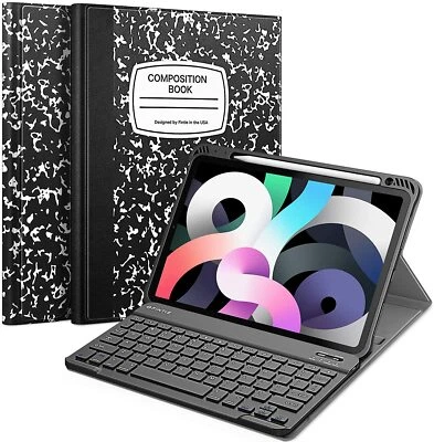 For iPad Air 5th Gen 10.9'' 2022 Bluetooth Keyboard Case Cover w/ Pencil Holdler - Image 1 of 4