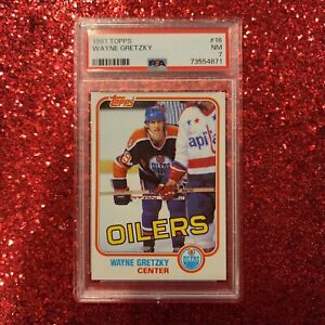 1981-82 Topps #16 Wayne Gretzky “THE GREAT ONE” NHL Edmonton Oilers HOF PSA 7