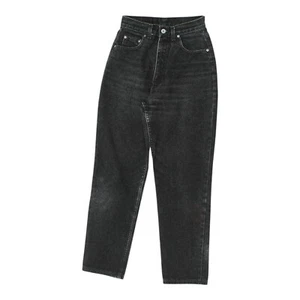 Pantalones de mezclilla negros Levi's para mujer | Pantalones de mezclilla de diseñador vintage de tiro alto calce cónico - Imagen 1 de 5