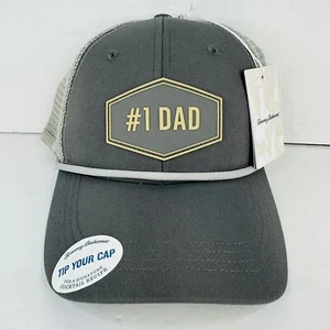Mens Tommy Bahama Tip Your Cap 1 Dad Baseball Hat Adjustable Color Gray Mesh - Picture 1 of 6