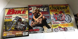 LOT OF HOT BIKE & STREET CHOPPER MAGAZINES - Picture 1 of 4