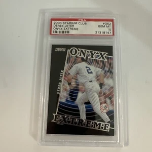 2000 Topps Stadium Club Onyx Extreme Derek Jeter #OE2 Yankees PSA 10 21319147 - Picture 1 of 10