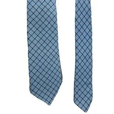 Marc Anthony Blue 3" x 60" Plaid  100% Silk Tie 