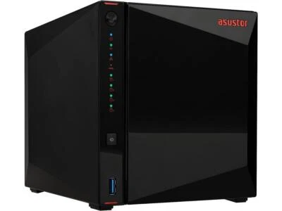 Asustor AS5404T 4 Bay NAS Storage, Quad-Core 2.0GHz CPU, 4xM.2 NVMe SSD Slots, 2 - Image 1 of 4