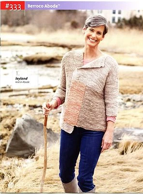 Berroco Abode Knitting Pattern Book #333 -  6 Designs for Women - Image 1 of 4