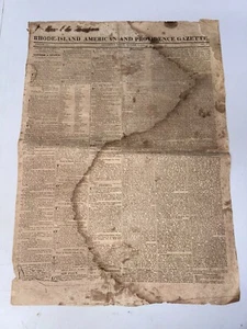 Rhode-Island American & Providence Gazette 14 de octubre de 1825 Vol.  LX No. 2 - Imagen 1 de 1