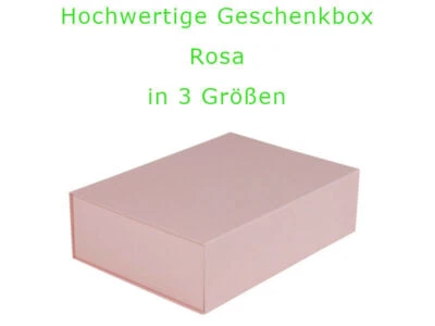 Geschenkkarton / Geschenkbox / Magnetbox UNI Rosa matt in 3 Größen - Bild 1 von 2