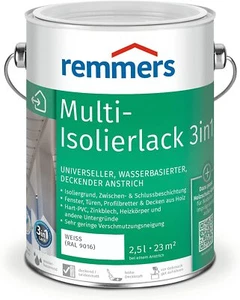 Remmers Multi Isolierlack 3in1 Lack 2,5L silbergrau Ral 7001 Universallack BEULE - Bild 1 von 6