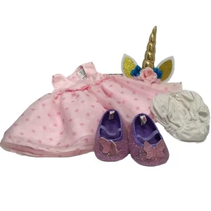 Build A Bear And Carters Just One You Conjunto y Zapatos Sombrero Unicornio Ver Descripción - Imagen 1 de 11