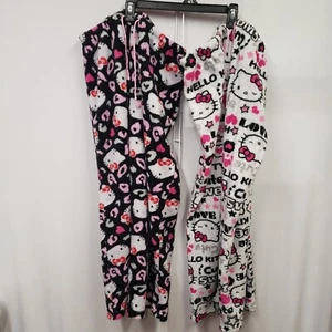 Lot of 2 Hello Kitty Pajama Pants Y2K Sanrio Flannel Warm Teen Pants Fashion - Picture 1 of 17
