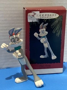Hallmark Andenken Bugs Bunny Schneebälle Looney Tunes Weihnachtsschmuck 1995 EUC - Bild 1 von 14