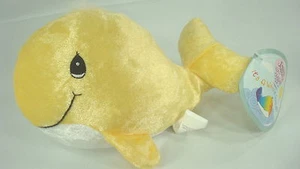 Precious Moments Tender Tails Plush Whale Yellow With Tags Cute Decorative - Picture 1 of 10