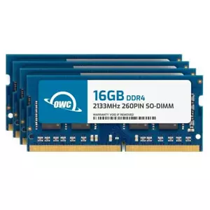 OWC 64GB (4x16GB) DDR4 2133MHz 2Rx8 Non-ECC SODIMM 260pin Memory RAM - Picture 1 of 7