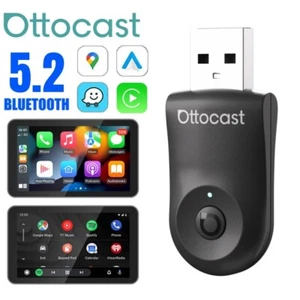 Ottocast Mini 2 in 1 Wireless APPle Carplay Android Auto Adapter 5.8GHz WiFi - Picture 1 of 11