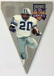 BARRY SANDERS 1996 Playoff Contenders Pennants #20 DETROIT LIONS Free Shipping - Picture 1 of 2