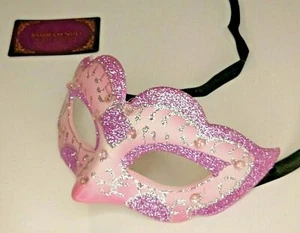 ROSA Elegancia Máscara de Mascarada - Disfraz Veneciano Fiesta Baile Cosplay BN#114 - Imagen 1 de 3