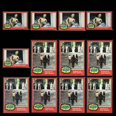 Star Wars 1977 Topps Lot (12) EX-VG Luke Skywalker CP30 R2D2 Vintage 1st Ed - Image 1 of 4