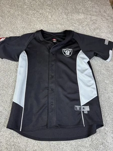 NFL Men’s L. A.  Raiders Retro Baseball Style Jersey Size Large - Picture 1 of 14