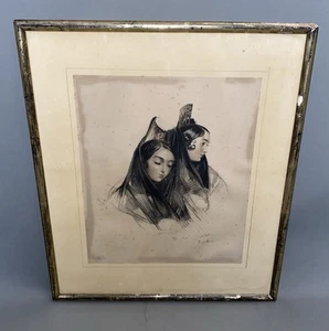 John Frederick Lewis, Gitanas, Gypsy Girls of Ronda (1833) gerahmter Kunstdruck - Bild 1 von 10