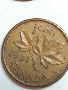 1961 Canada 1 cent coin - Picture 1 of 3