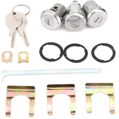 Door Lock Cylinder Kits 2 Keys For Chevy Camaro Caprice Impala Nova 654394765282 - Image 1 of 4