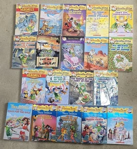 Lot 19 Geronimo Thea Stilton book Race Across America Robot Attack Frozen Fiasco - Imagen 1 de 1