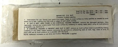 British Military Issue NBC C.B. Suit Repair Kit - Image 1 of 3