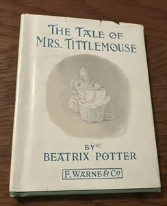 1910 - 1938 Ed THE TALE OF MRS. TITTLEMOUSE Beatrix Potter Vintage BOOK HC w DJ - Picture 1 of 8