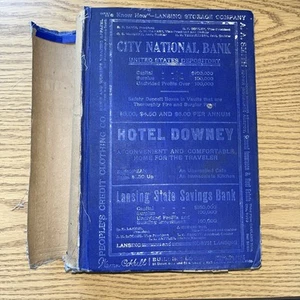 Antique Lansing City Directory 1917 Lansing, Michigan History & Advertising - Foto 1 di 12