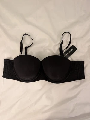 Sujetador Torrid 44B Push-Up Sin Tirantes Negro Encaje Multivía Nuevo con Etiquetas Sexy Apoyo Foto 1 de 4