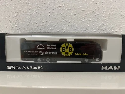 Mannschaftsbus Borussia Dortmund BVB Rietze 1:87 MAN OVP - Bild 1 von 4