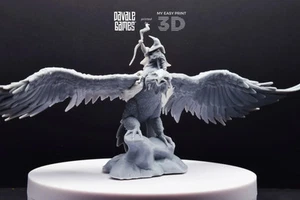 Mage on Eagle - Davale Games - 3D Printed With High Quality Resin - Picture 1 of 13
