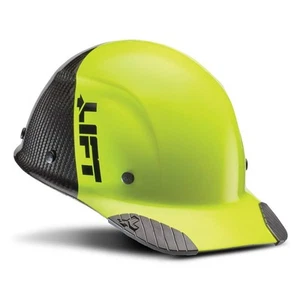 DAX Carbon Fiber Cap Brim 50-50 Yellow Black - Picture 1 of 4