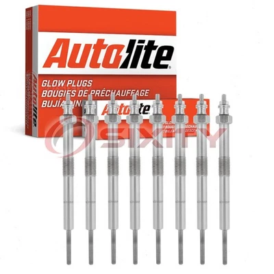 8 pc Autolite Diesel Glow Plugs for 2007-2016 Chevrolet Silverado 3500 HD sp Foto 1 de 4