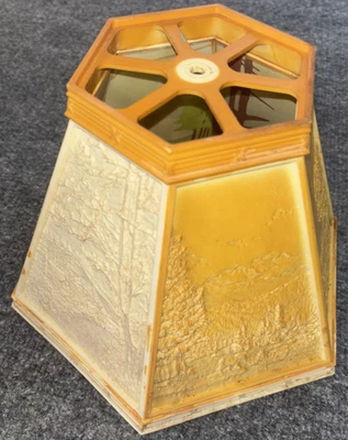 Винтажный абажур с подсветкой деревенские лошади олени сцены маленький пластиковый абажур - Изображение 1 из 4