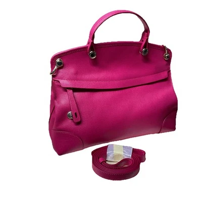 FURLA Piper Leather 2-Way Shoulder Bag French Fuchsia Women medium   Excellent   - Image 1 of 4