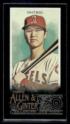 2020 Topps Allen & Ginter X Mini Shohei Ohtani Los Angeles Angels Dodgers MVP - Image 1 of 2