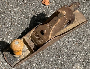 Vintage Record No 05 1/2 SS Stay Set Wide Jack Plane Carpentry Tool England - Picture 1 of 6