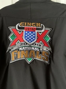 Chaqueta negra para hombre y mujer talla L Cinch 2009 Rodeo National Finals - Imagen 1 de 5