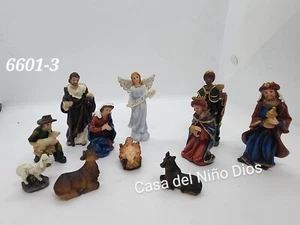 Juego de Natividad de Navidad 3" Nacimiento de Navidad 11 piezas Resina 6601-3 - Imagen 1 de 3