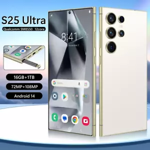 Smartphone 16GB+1TB S25 Ultra 5G Smartphone 7.3" Unlocked Android Cellphones - Bild 1 von 27